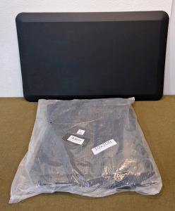 (1) 10 x 20 Foot Sunblock Shade Cloth, Black & (1) Sky Solutions Anti Fatigue Mat - 3/4" x 20" x 32", Black<br/>