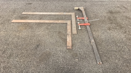 (2) Framing Squares And (2) Clamps