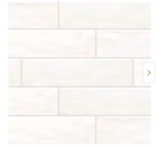 (1) LuxeCraft White Glazed Ceramic Wall Tile Box - 3"x12" - 48 Pieces - 12 SQFT