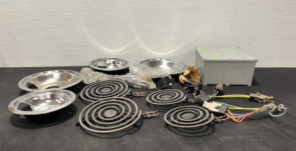 (4) Heating Elements & Electronic Pieces (1) Screwed Together Container