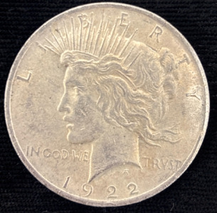 1922 Peace Dollar- 90% Silver Authenticated