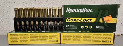 (3) Boxes Of Remington .308 Core-Lokt Ammunition