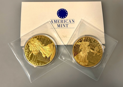 (2) Charters Of Freedom American Mint Collector Coins