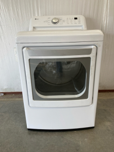 White LG Dryer - Gas