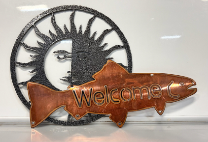 (2) Custom Metal Signs by Jacks Metal Works