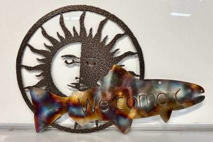 (2) Custom Metal Signs by Jacks Metal Works