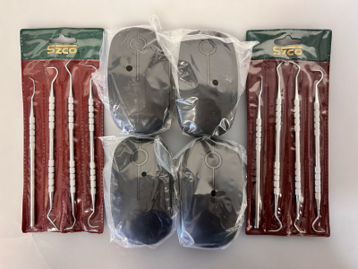 (2) Sets Of Dental Hobby Picks and (4) Wireless Computer Mice