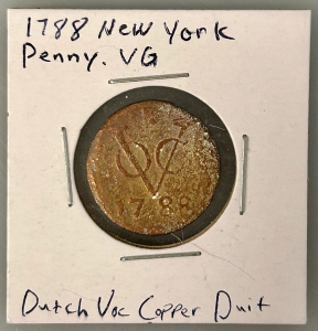 1788 First New York Penny VG