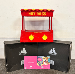 Nostalgia Electric Hot Dog Warmer (Powers On) and (2) Sets of FavPlanet Waterproof Dog/ Pet Car Seat Covers