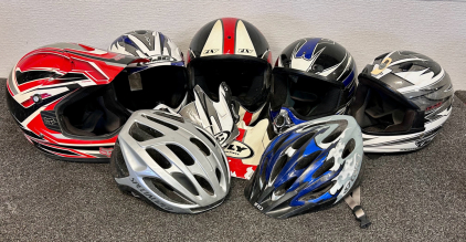 (7) Riding Helmets for Youth and Adults