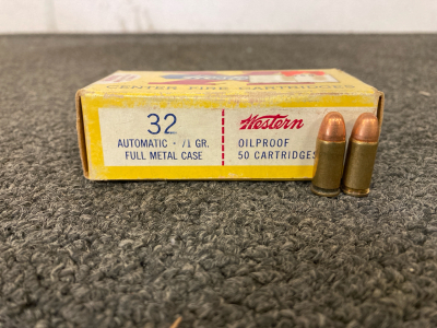 50 Rounds .32 Automatic Western X