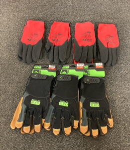 (4) 212 Performance Gloves & (3) Ironclad Exo Gloves