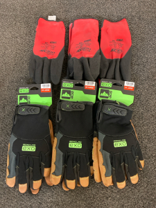 (3) 212 Performance Gloves & (3) Ironclad Exo Gloves