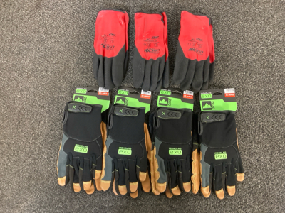 (3) 212 Performance Gloves & (4) Ironclad Exo Gloves