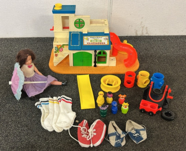 Fisher Price Sesame Street Clubhouse Complete Set, Doll, Kids Socks & Shoes
