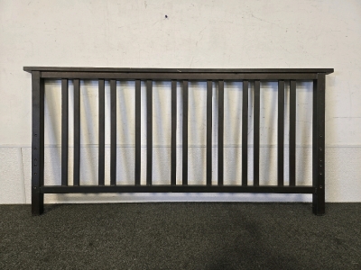 28" x 54" Black Metal Foot Board