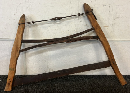 Vintage Cross Cut Wood Buck / Bow Saw