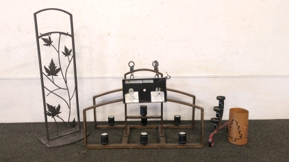 Chandelier, Candle Holder, and Stand