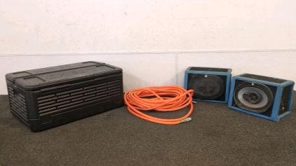 3/8" Air Compressor Hose, Foldable Foam Cooler, and Speakers
