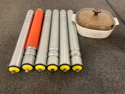 (6) Roller Motors & (1) Vintage Baking Dish
