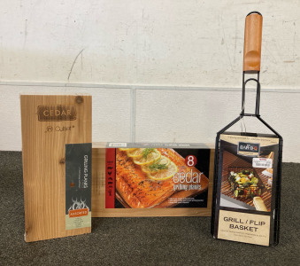 (14) Grilling Planks & (1) Grill Basket