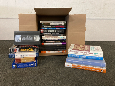Self Help Books, Audiobooks, & VHS Movies