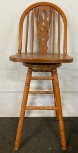 Wooden Swivel Chair