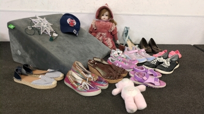 Wedge Pillow, Porcelain Doll, and More