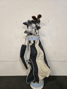 Assorted Golf Clubs w/ Golf Bag