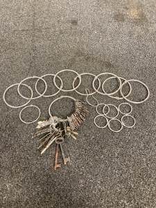 Vintage Keys & Assorted Key Rings