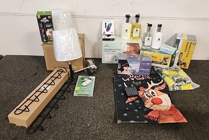 2 Remote Controlled Wall Lights.. Pet Claw Grinders.. 2 Sets of Bathroom Racks .. Wearable Electric Breast Pump.. TeRRA Pure Shampoo,Conditioner,Shampoo,Body Wash and Body lotion.. Rodent&Pest Repellen(2boxes) Natural Green Hand Cream... and More