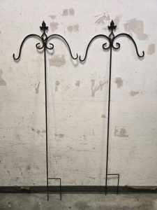 (2) Outdoor Metal Shepherd Hooks 6FT