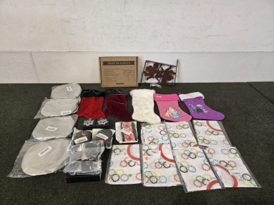 Cupid Shelf Brackets, (4) Car Windshield Covers, Christmas Stockings & More