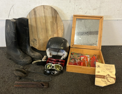 Servus Muck Boots, Fishing Items, Helmet With Speakers & More