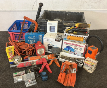 Bin Of Tools, Other Various Tools, Portable AC & More