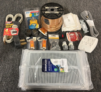 Spool of Wire & Various Electronics