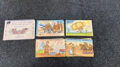 Military Comic Post Cards