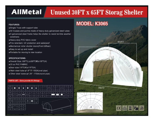 Storage Center 30&rsquo;x65&rsquo;