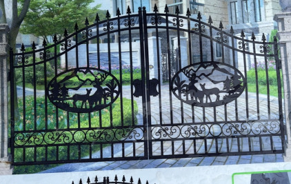 14’ Bi-Parting Iron Gate