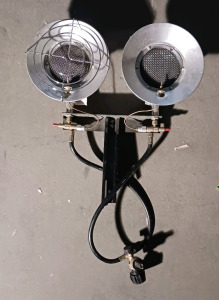 (1) Dual Burner Propane Heater - Industrial Heating Unit