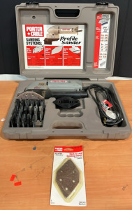 Porter Cable Profile Sander With Case And Attachment