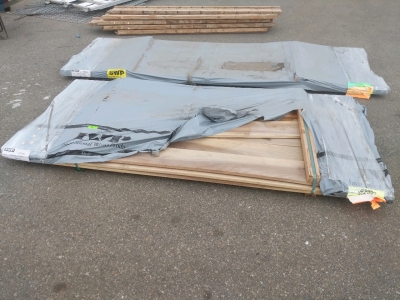 Whole Pallet Assorted Lumber (2)Bunks Poplar 1x6 1x8, and (9) 90" Joists