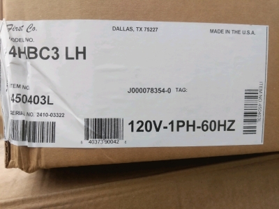 First Co. Fan Coil Unit - 4HBC3 LH