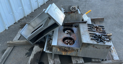 (2) Countertop 4 Burner Grills