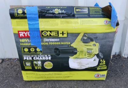 (1) Ryobi ONE+ Defender Chemical Fogger/Mister - &frac12; Gallon
