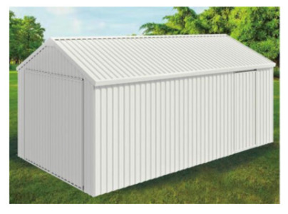 Single Garage Metal Shed