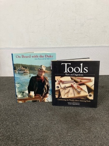 (2) Books: John Wayne and The Wild Goose/ Tools