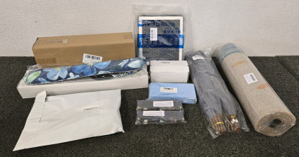 Air Filter, Grey, Keyboard Wrist Pads, 5pcs Shower Caddy & More