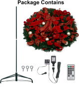 Christmas in Spring?! Duraaamo 8 Peice Ornament Set, Pop Up Christmas Tree, and Wedding Decoration. - 4