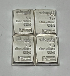 (4) 1 Gram 999.9 Fine Silver Bars